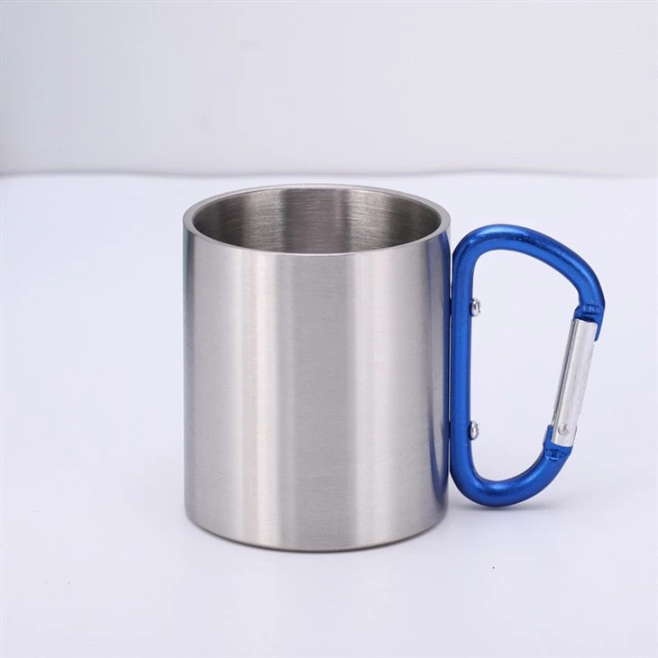 8oz Camping Carabiner Insulated Tumbler